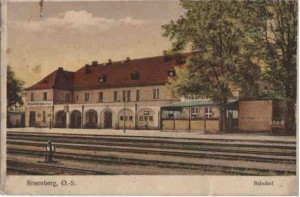 Dworzec kolejowy w Oleśnie po 1923 r.