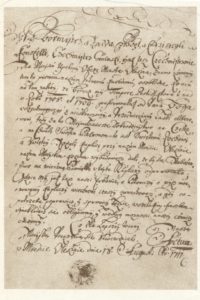 Dokument z 18.08.1711 r. o powstaniu kościoła wotywnego pw. św. Rocha w Grodzisku.