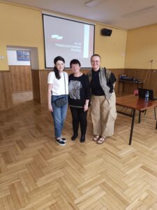 Pracownicy muzeum w Oleśnie: Katarzyna Zając, Ewa Cichoń, Aneta Domańska
